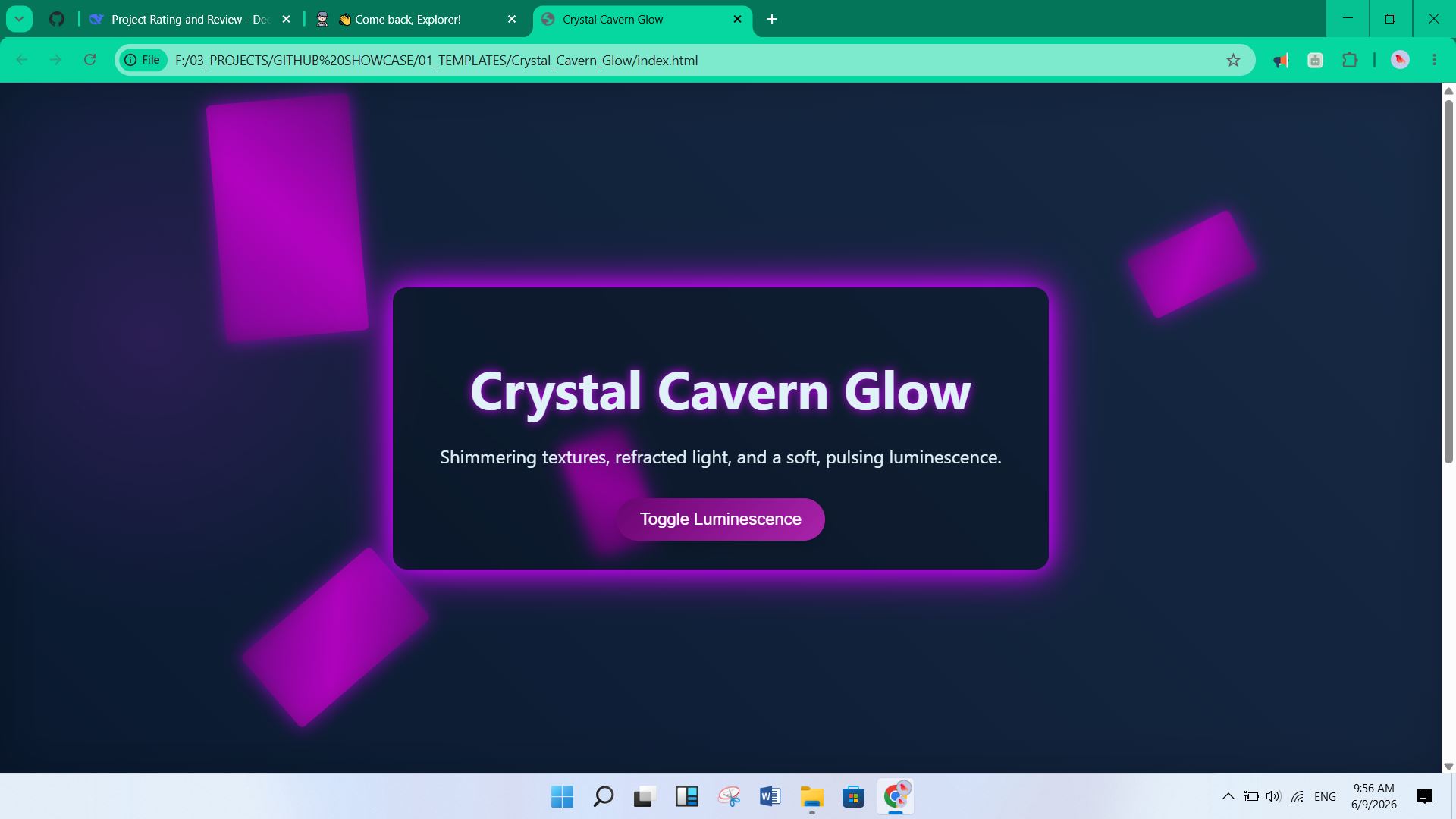 Crystal Cavern Glow