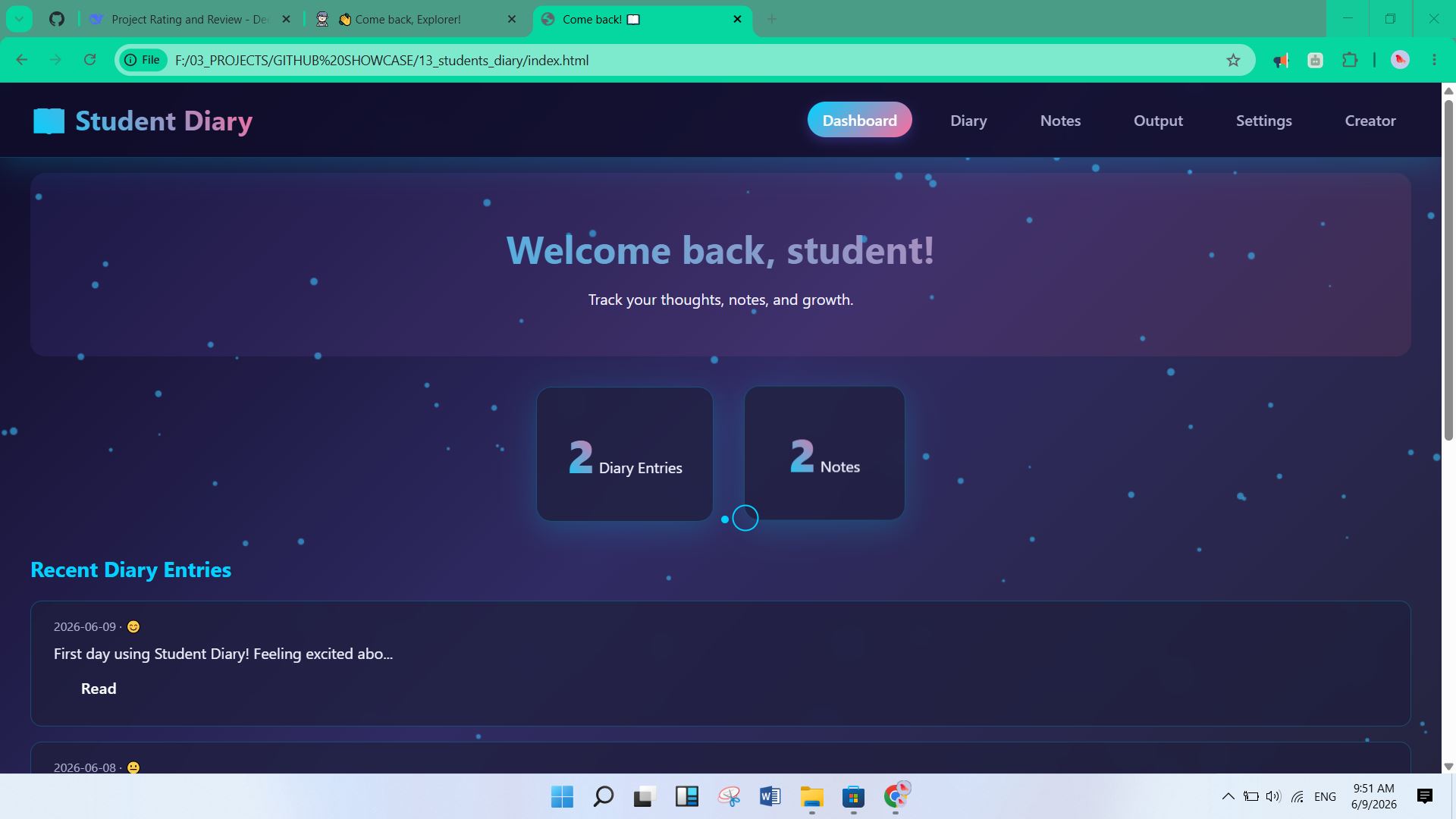 Students Diary